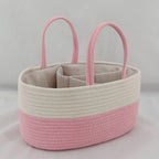 Diaper Caddy Organizer Large Cotton Rope Nursery