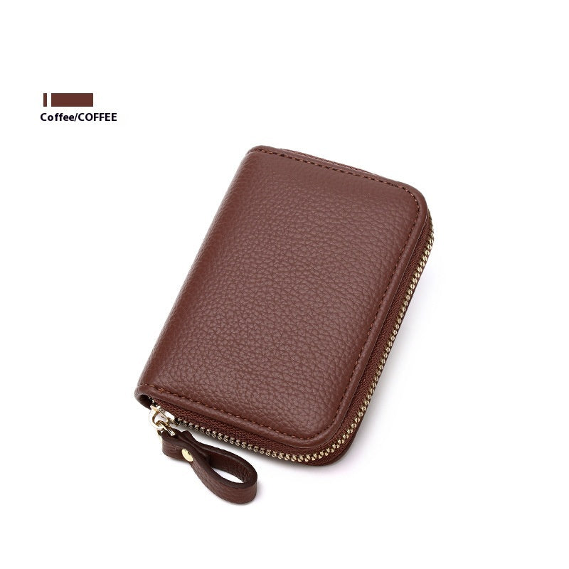 Anti-theft Swiping Expanding Card Holder Multifunctional Zipper