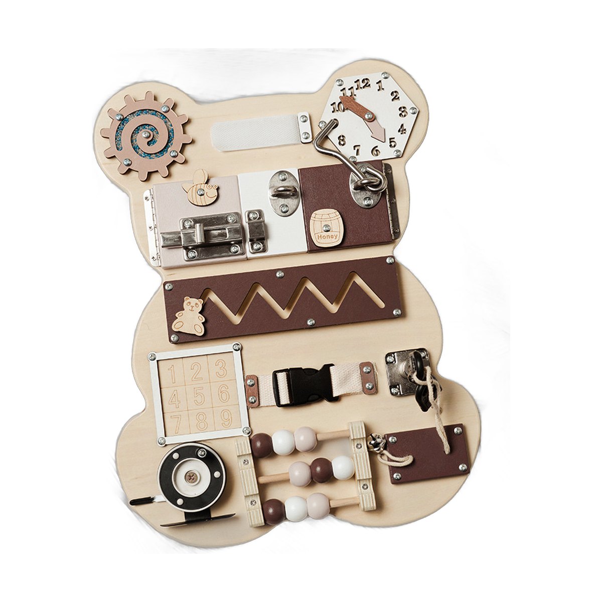 Bear Busy Board Lock Puzzle