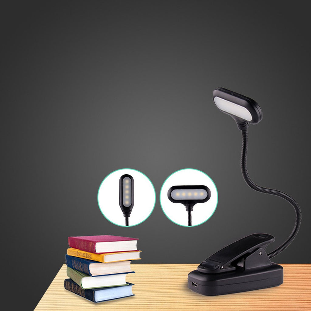 Bedside Reading Clip Lamp USB Charging Hose