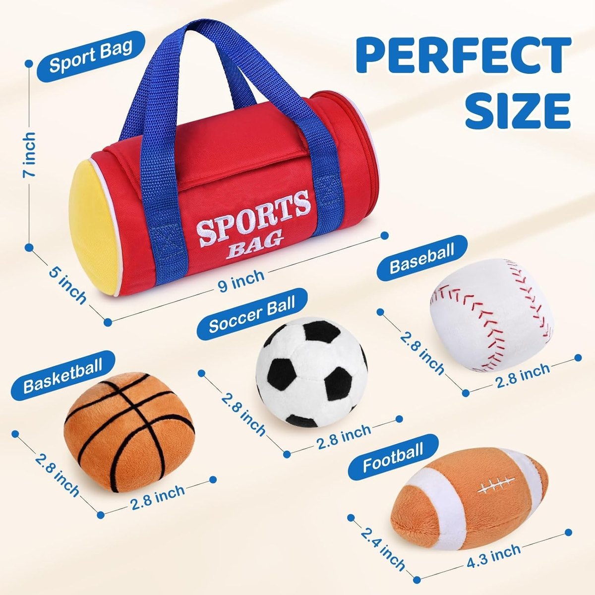 Best-selling Baby Educational Sensory Toy Stuffed Ball