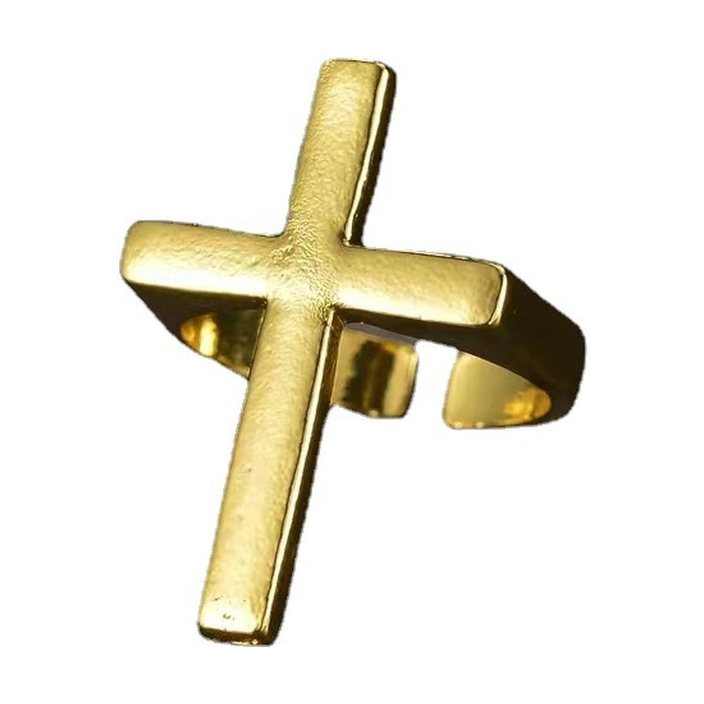 Black Cross Ring Punk
