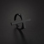 Black Cross Ring Punk