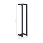 Black Iron Towel Rack
