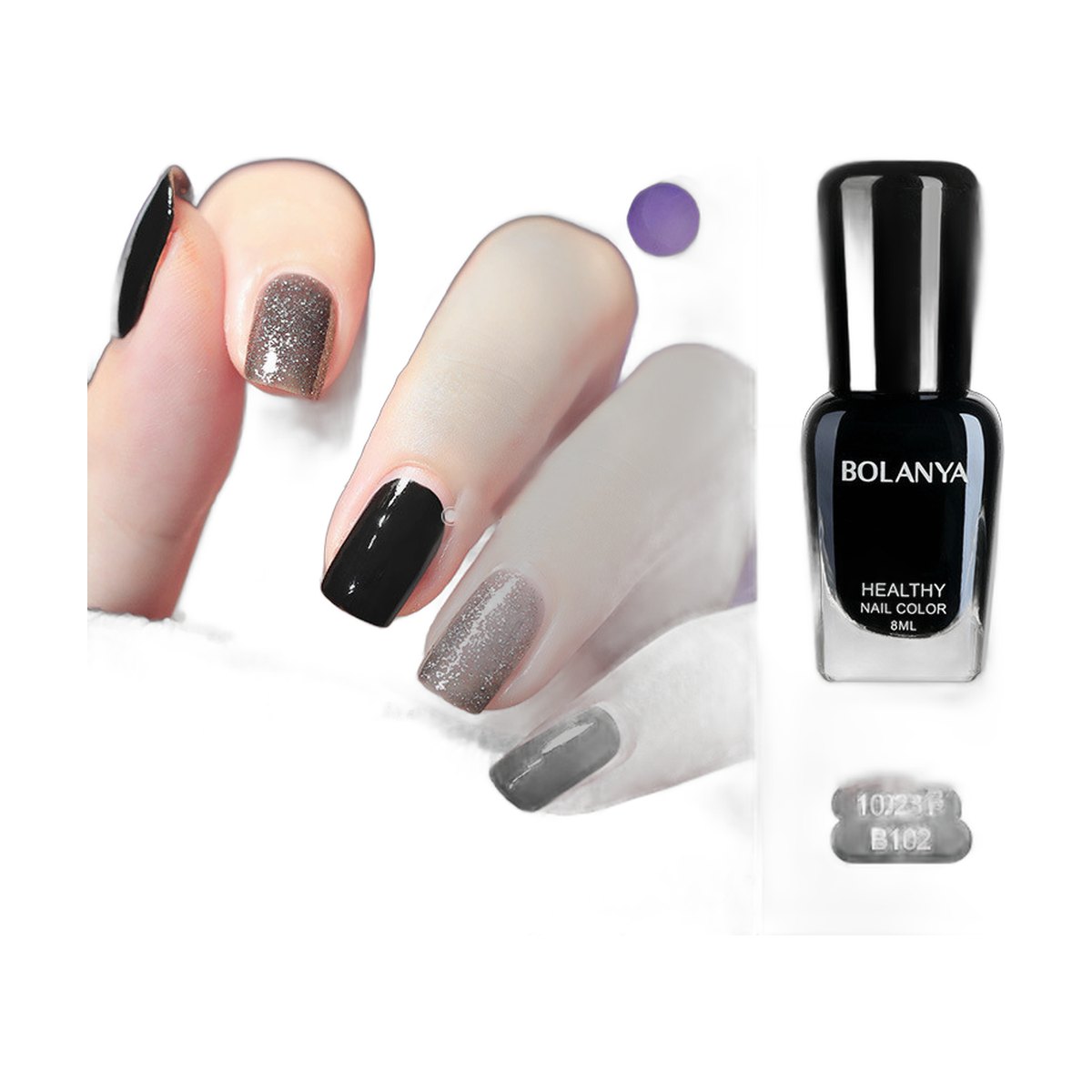 BOLANYA Glitter Nail Polish – 7 Shades