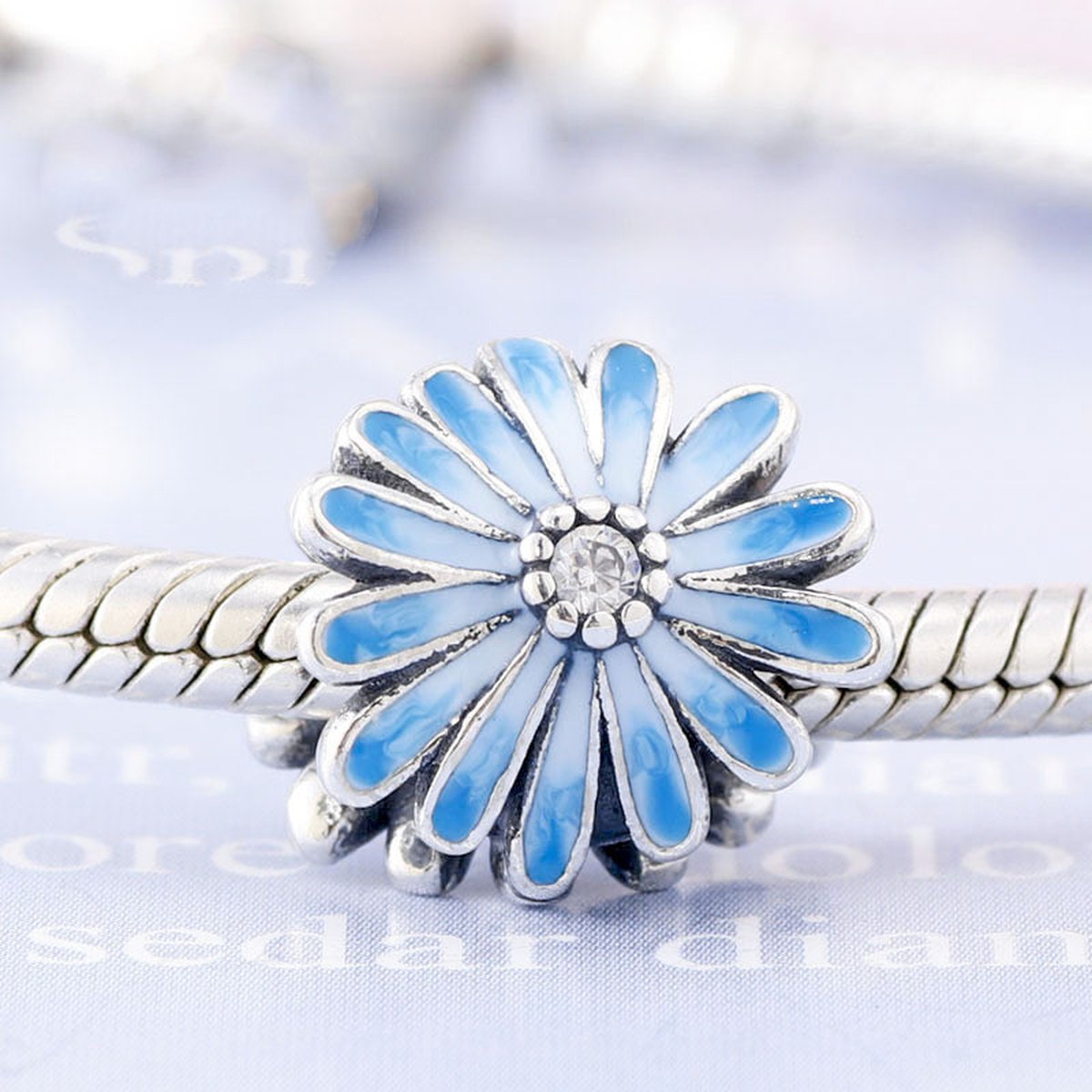 Bracelet Epoxy Blue Charm