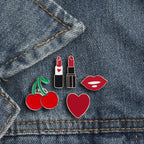 Brooch Cartoon Lipstick