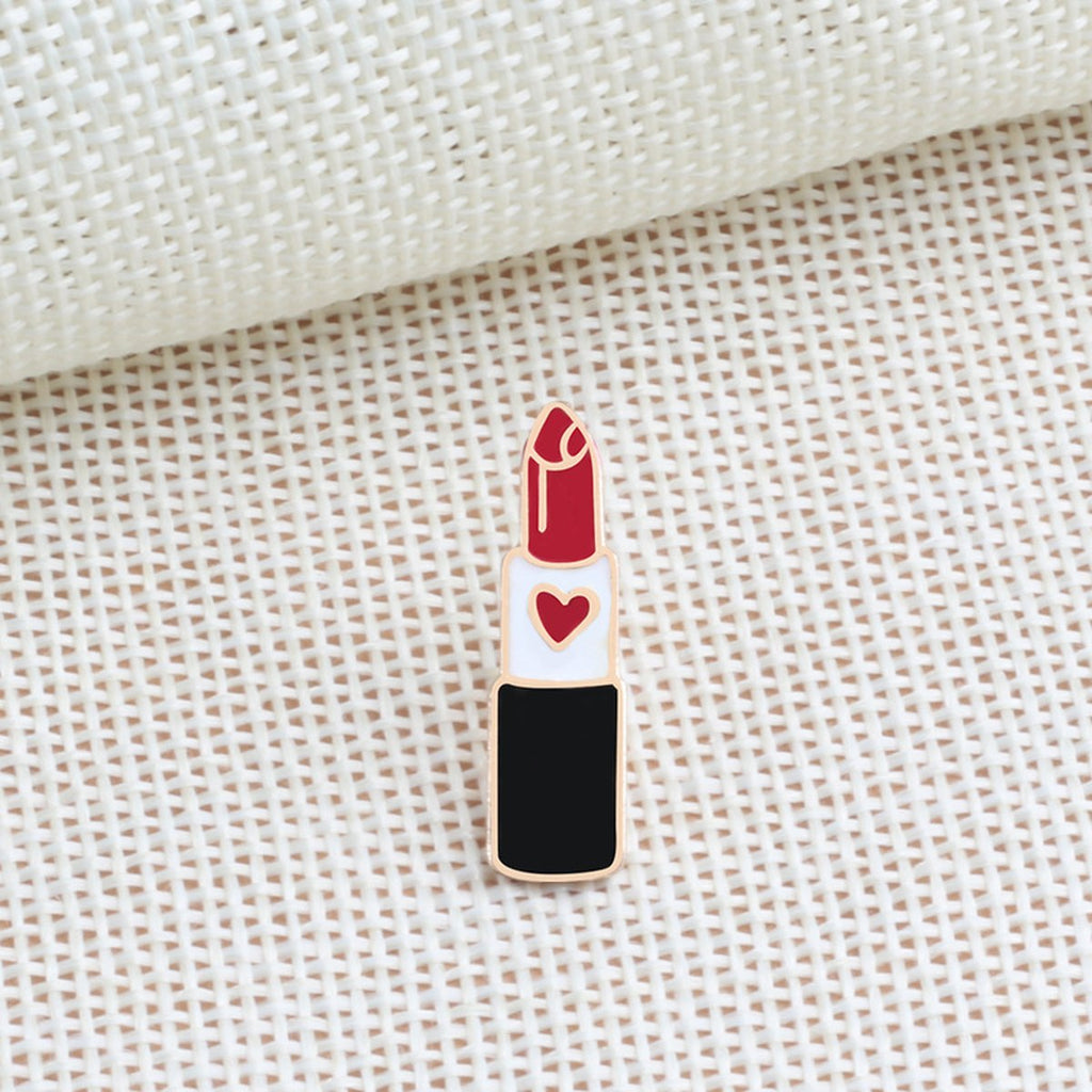 Brooch Cartoon Lipstick
