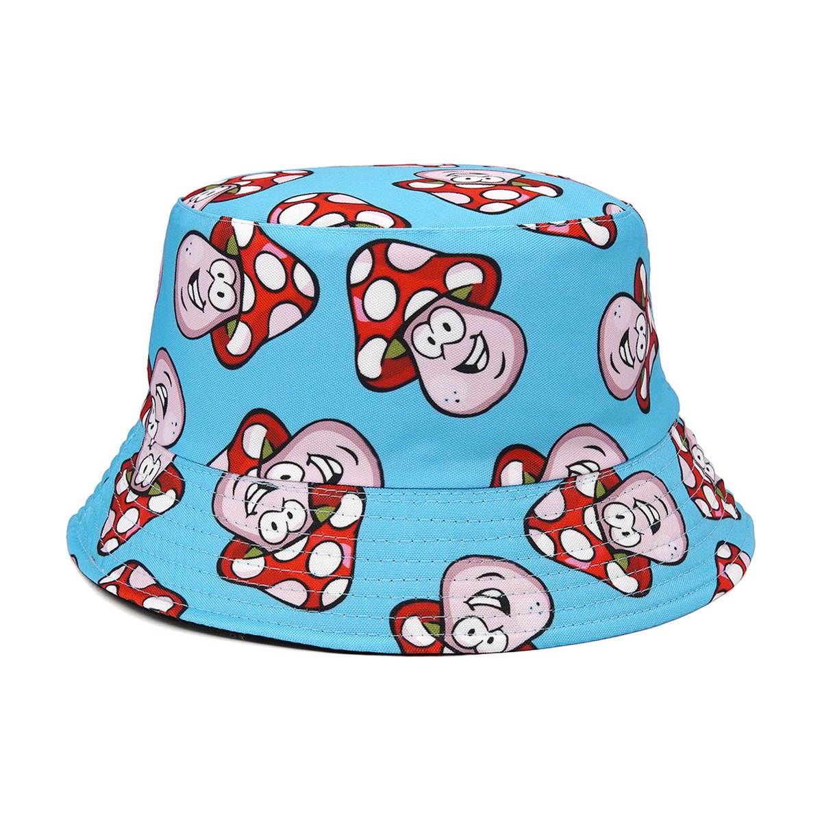 Bucket Cartoon Mushroom Double-sided Wear Hat
