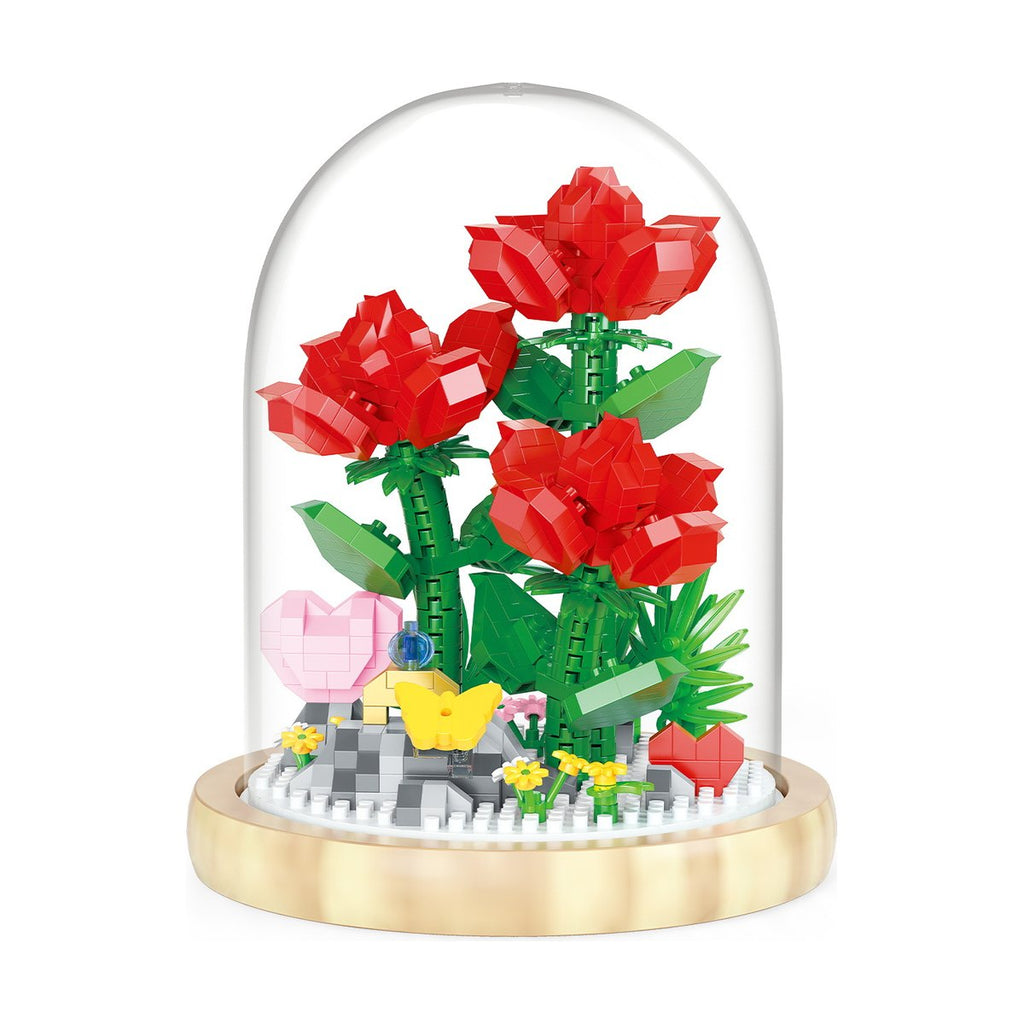 Building Blocks Bouquet Rose Sunflower Tiny Particles