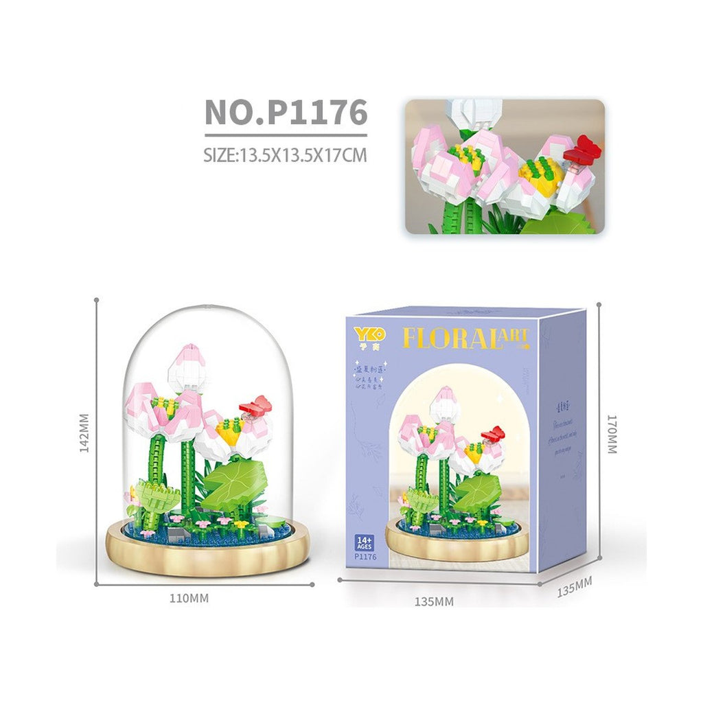 Building Blocks Bouquet Rose Sunflower Tiny Particles