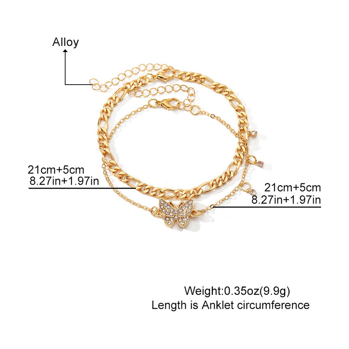 Butterfly Beach Anklet