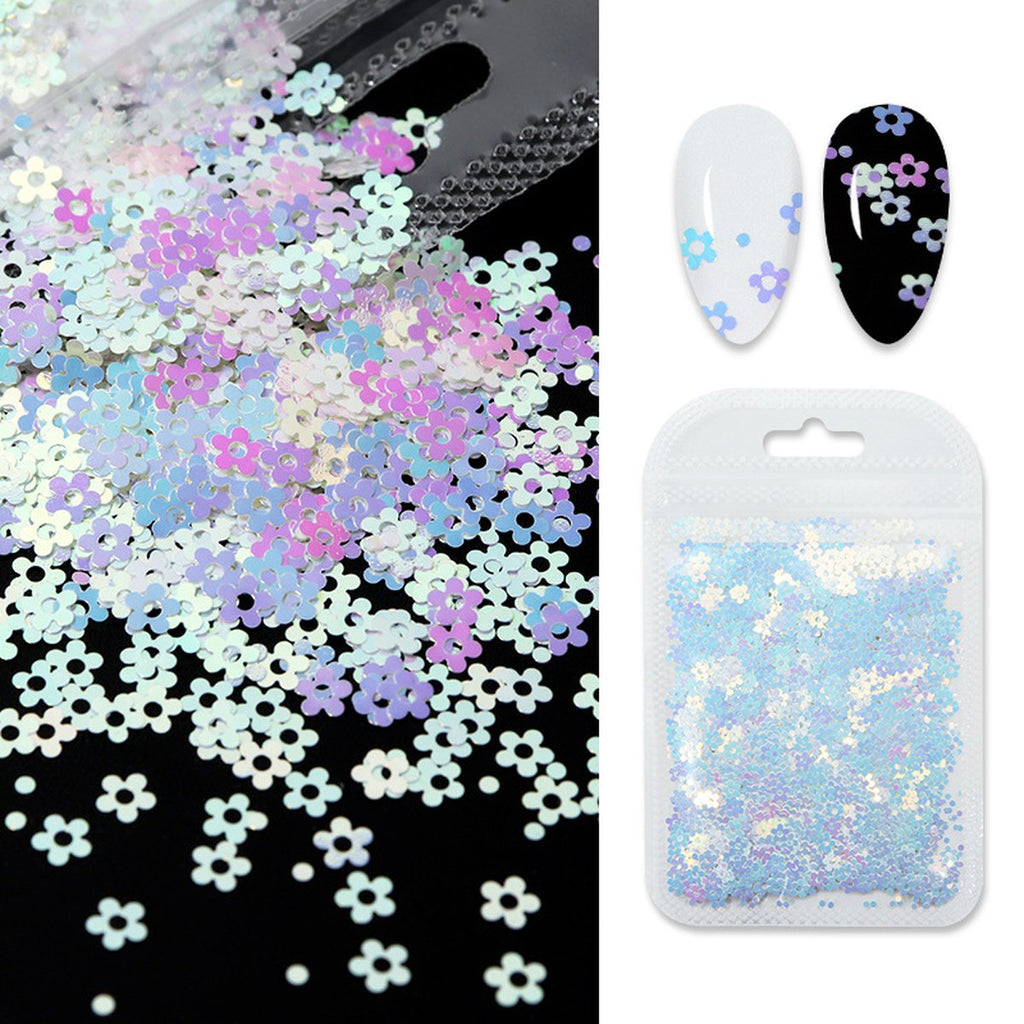 Butterfly Flower Nail Art Sequins Crystal Glue