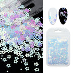 Butterfly Flower Nail Art Sequins Crystal Glue