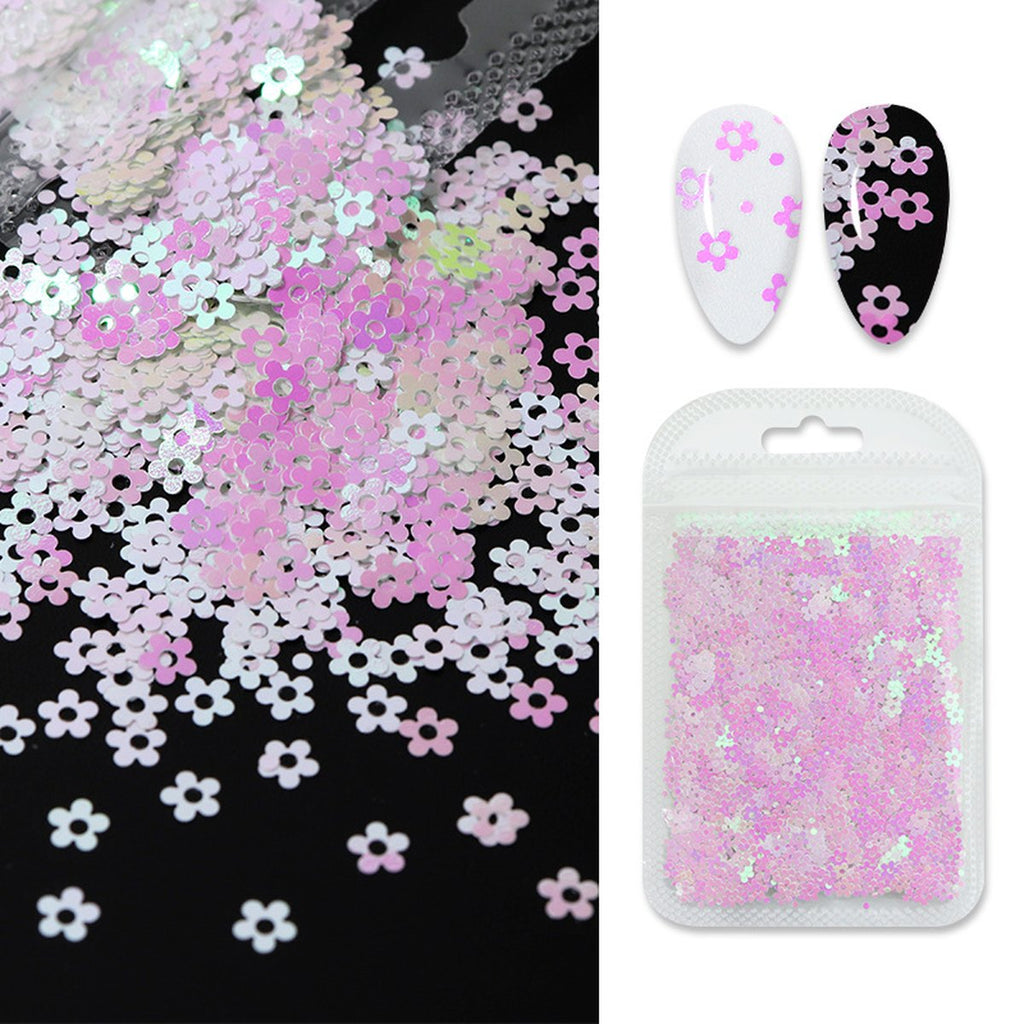 Butterfly Flower Nail Art Sequins Crystal Glue