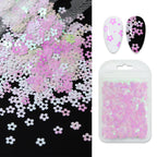 Butterfly Flower Nail Art Sequins Crystal Glue