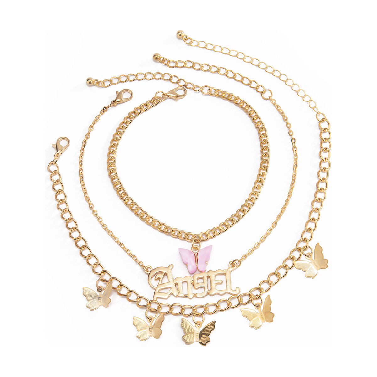 Butterfly Pendant Anklet