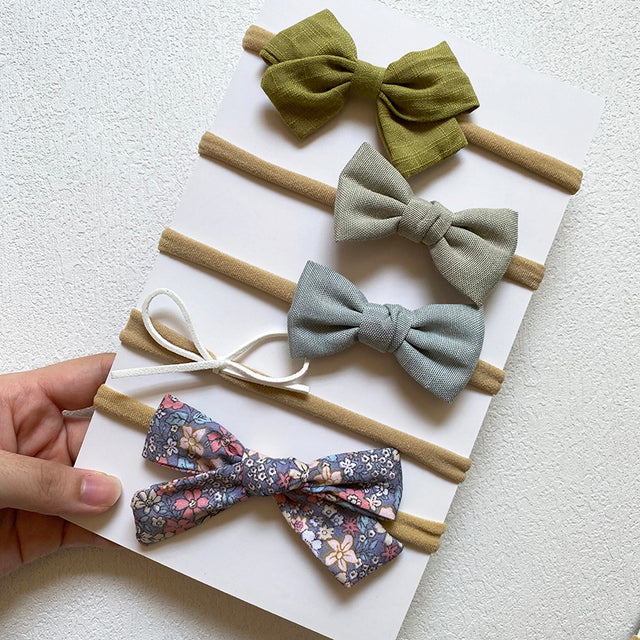 Baby Bow Headband Set (5 pcs)
