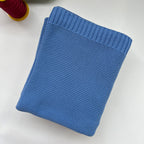 Knitted Cotton Swaddle with Overlock Edge
