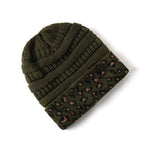Beanie Warm Leopard Print Knitted Hat
