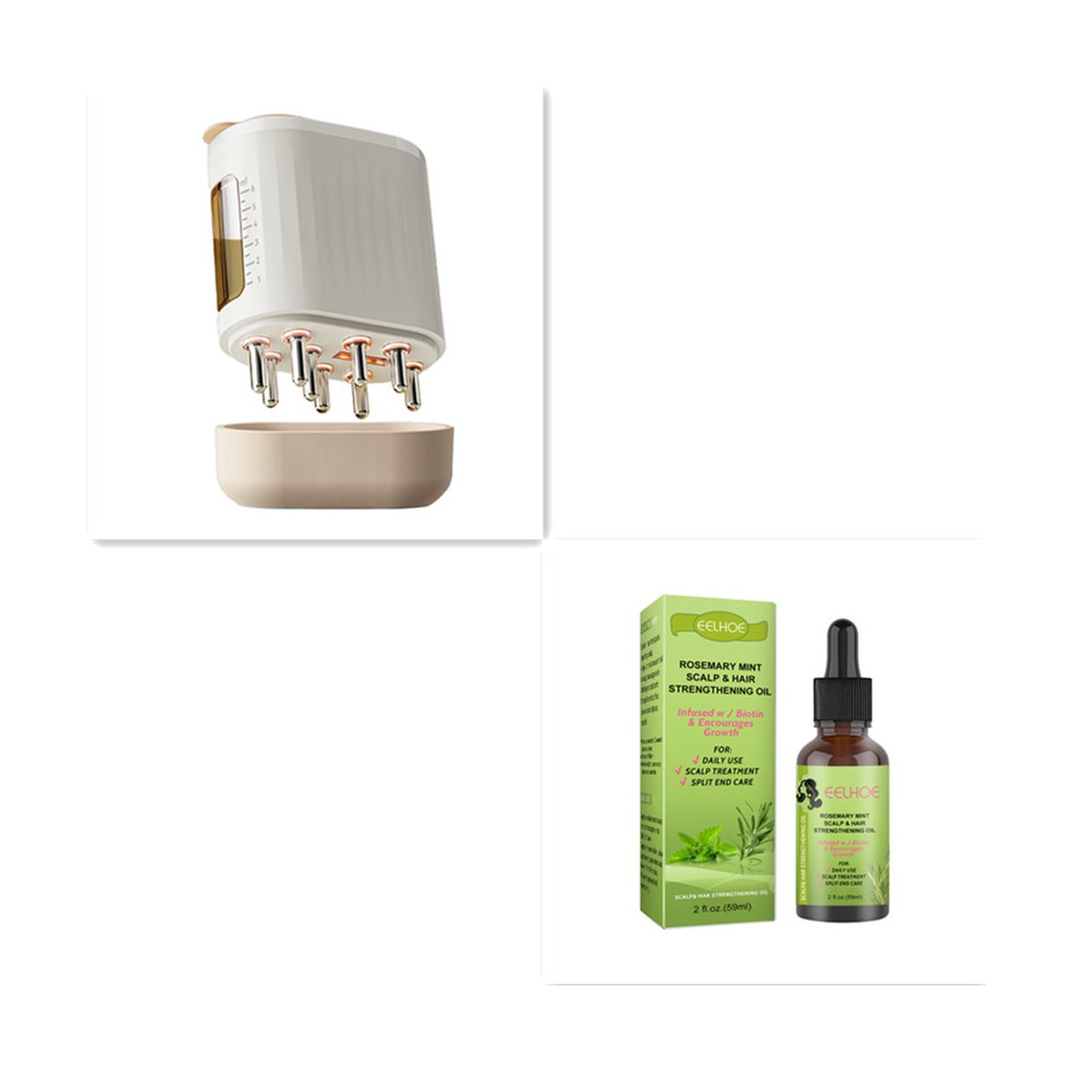 2-in-1 Scalp Massager & Oil Applicator