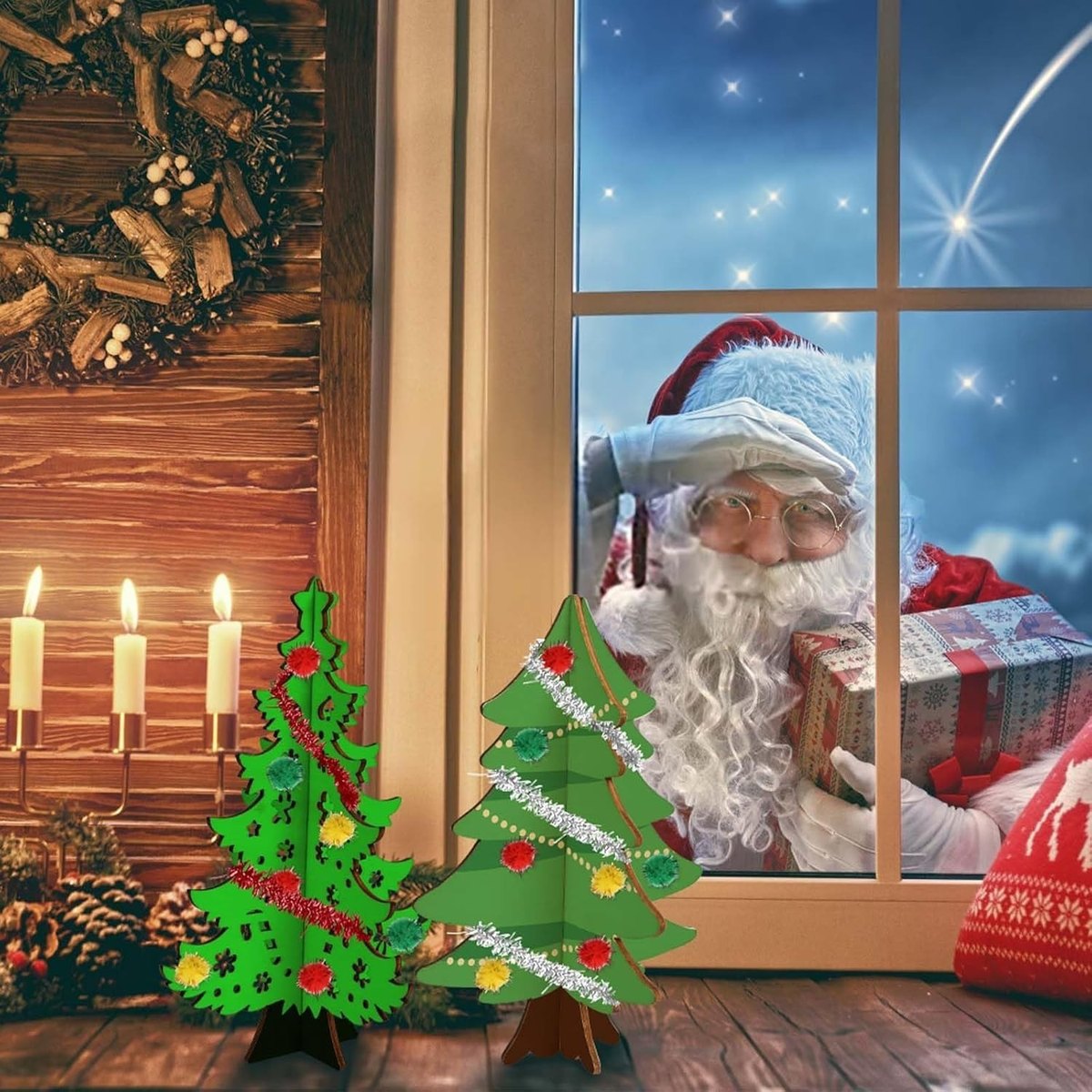 3D Wooden Christmas Craft Set