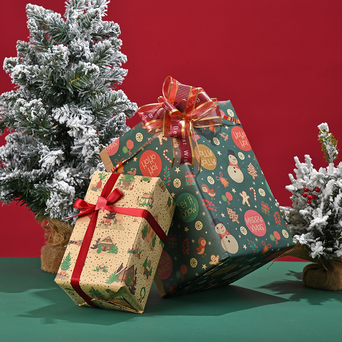 Cartoon Christmas Wrapping Paper