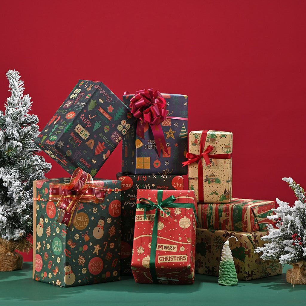 Cartoon Christmas Wrapping Paper
