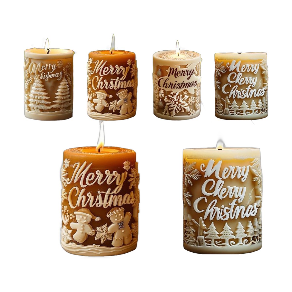 Christmas Candle Mould Set (2 pcs)