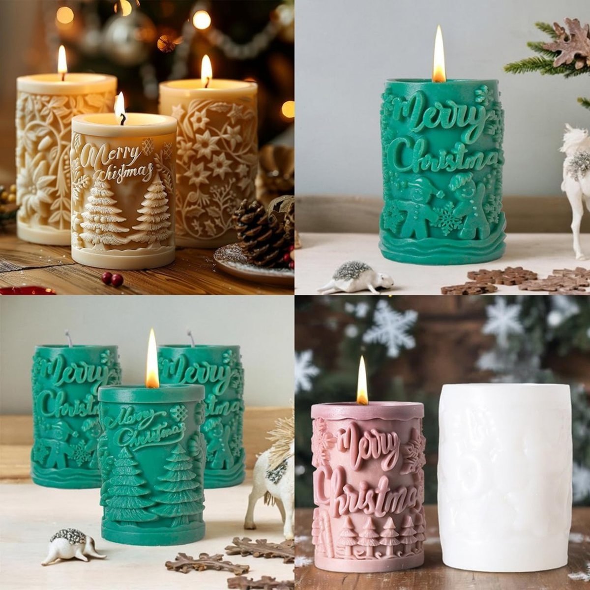 Christmas Candle Mould Set (2 pcs)