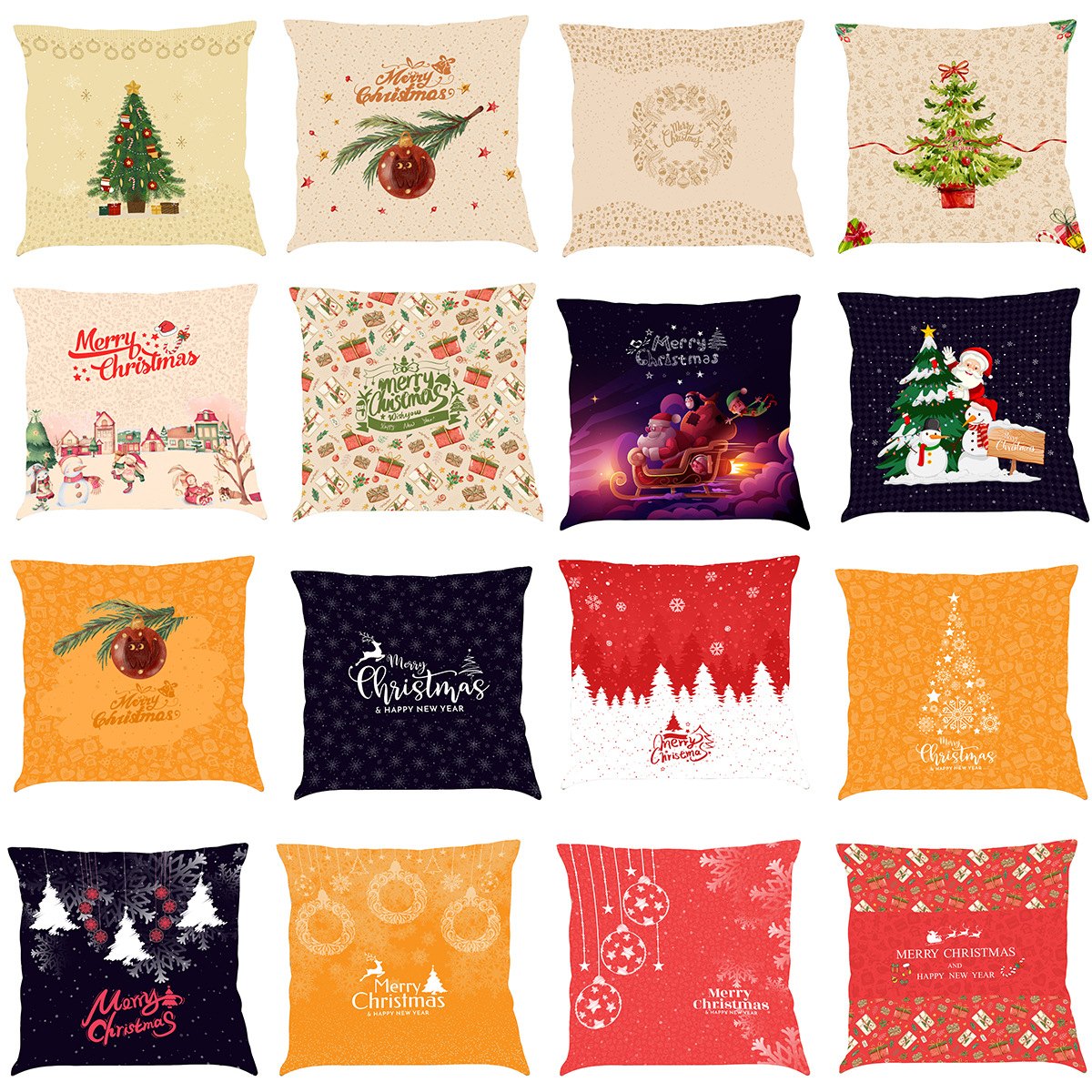 Christmas Car Cushion Cover, 45 x 45 cm