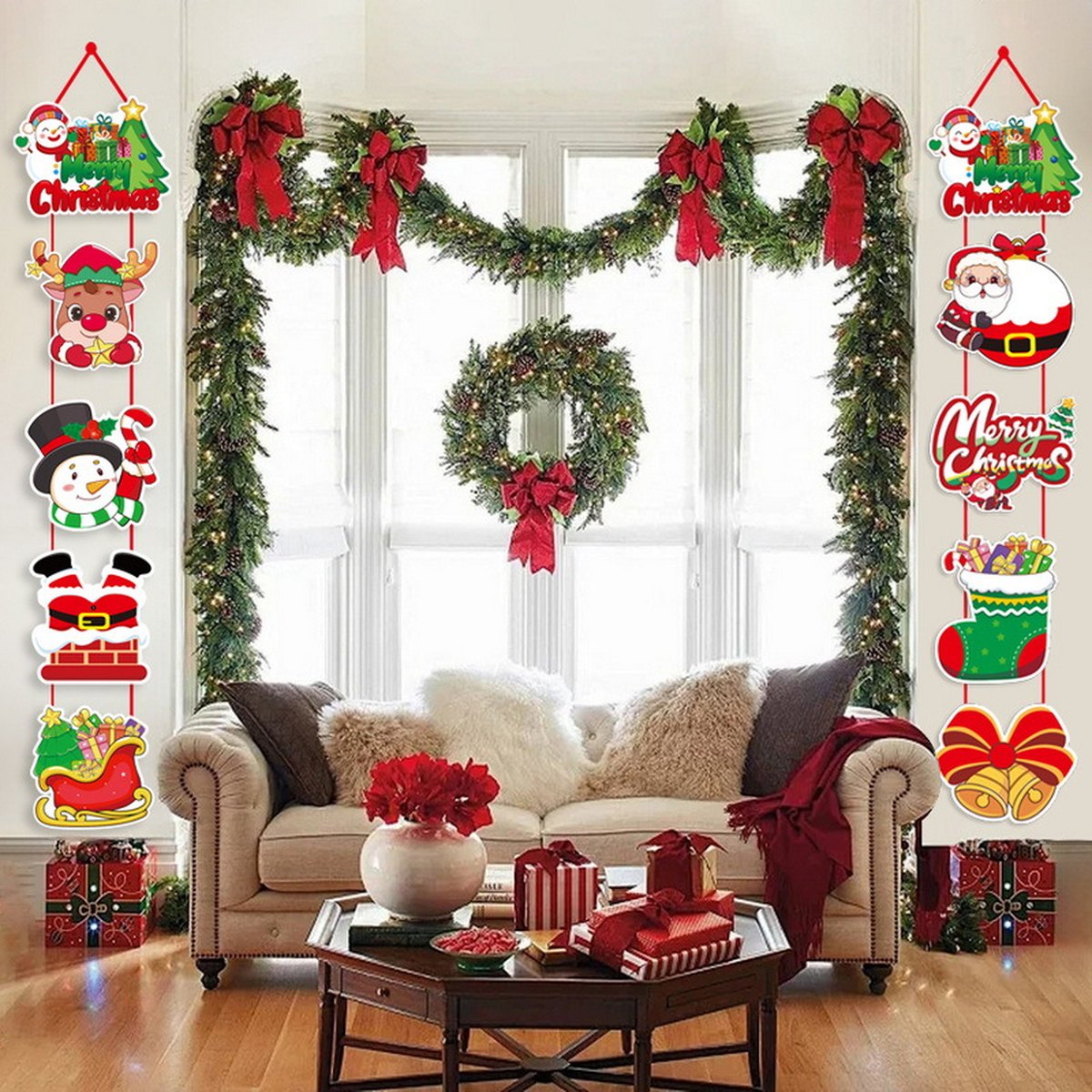 Christmas Door Curtain