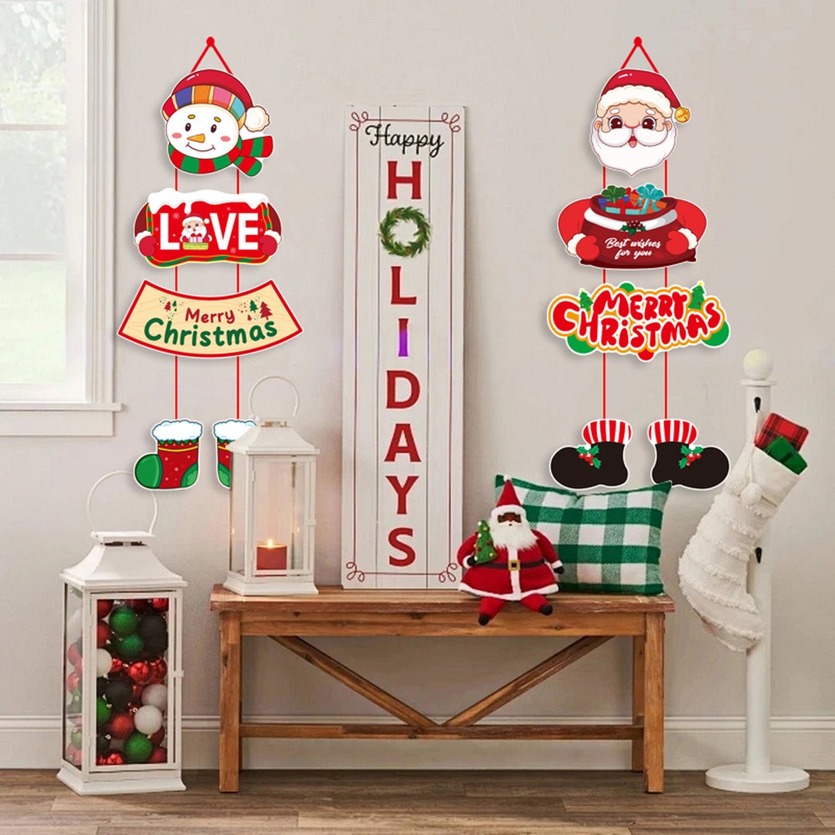 Christmas Door Curtain