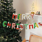 Christmas Foil Balloon Banner (14 pcs)