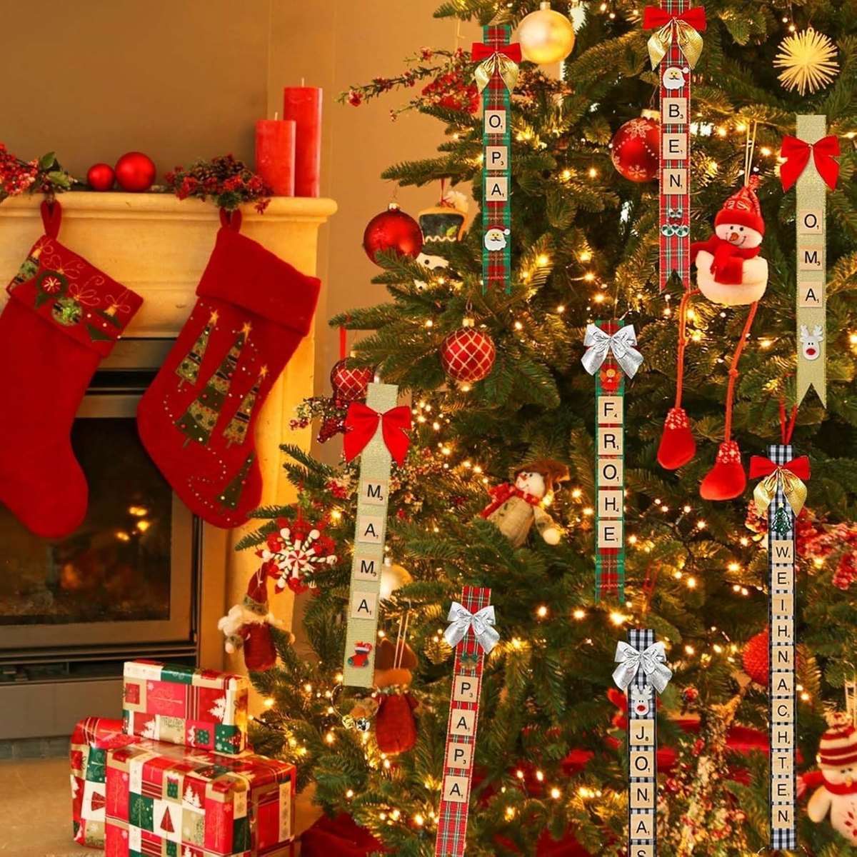Christmas Gift Ribbon & Hook Set