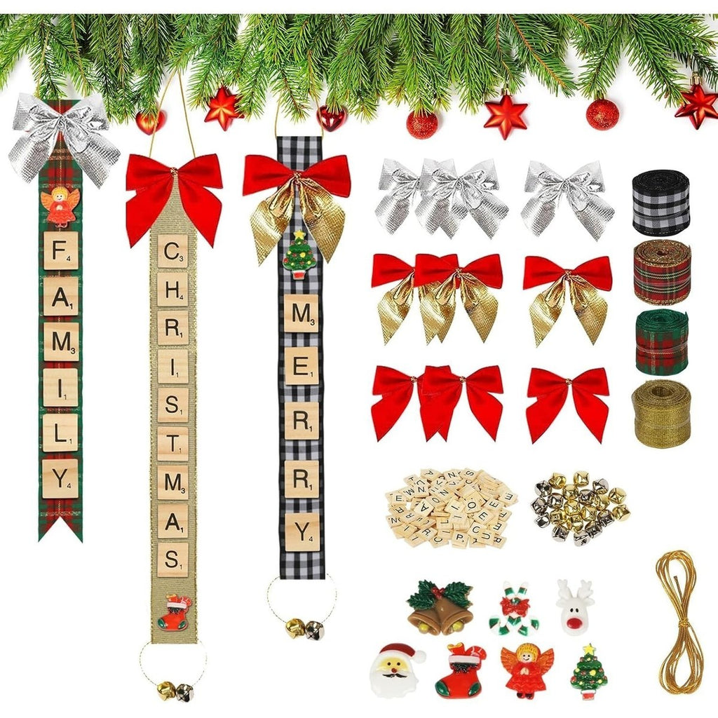 Christmas Gift Ribbon & Hook Set