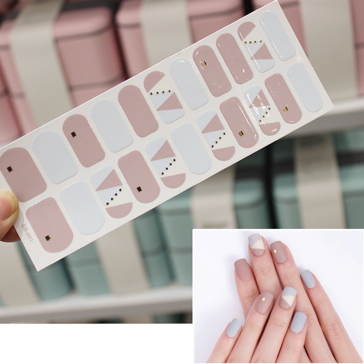 Christmas Lettering Nail Stickers