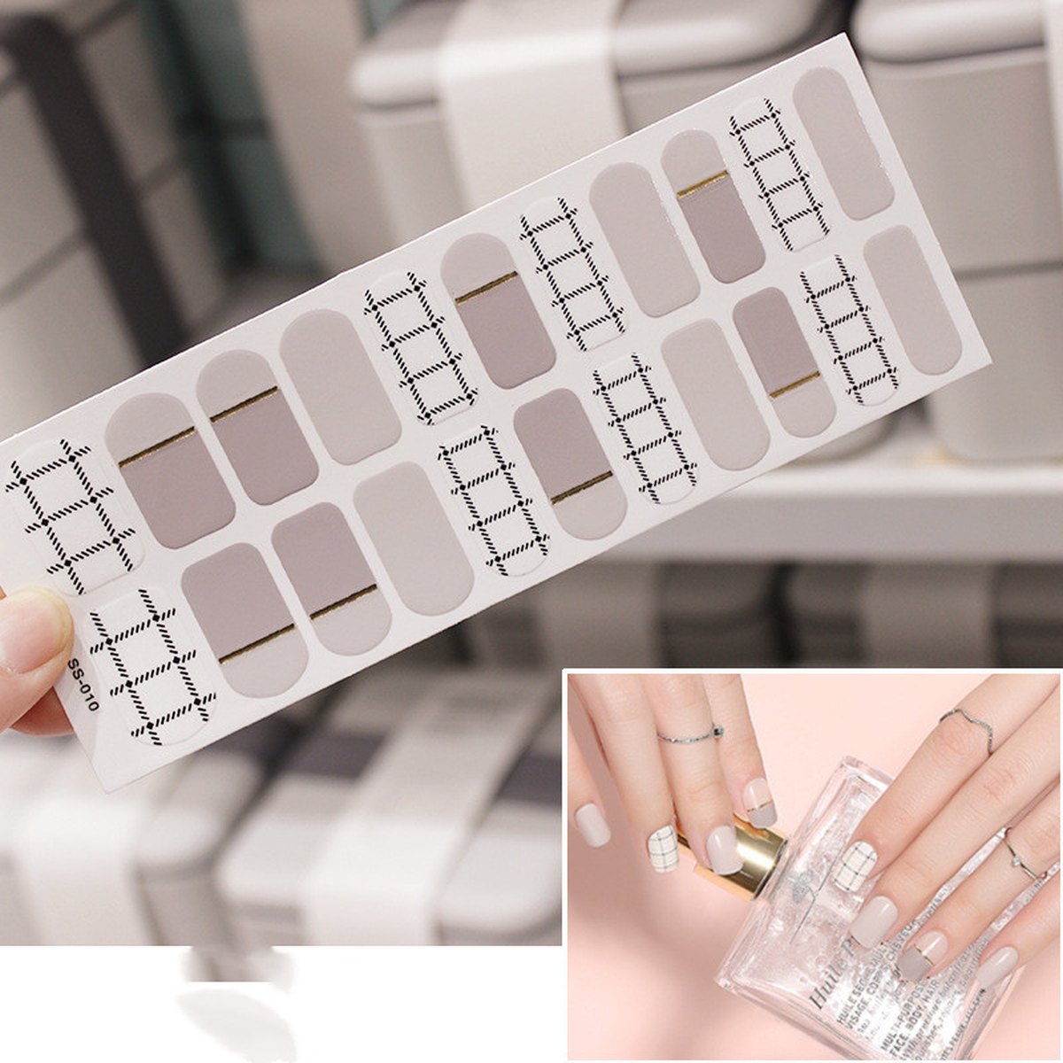 Christmas Lettering Nail Stickers