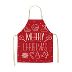 Christmas Linen Apron