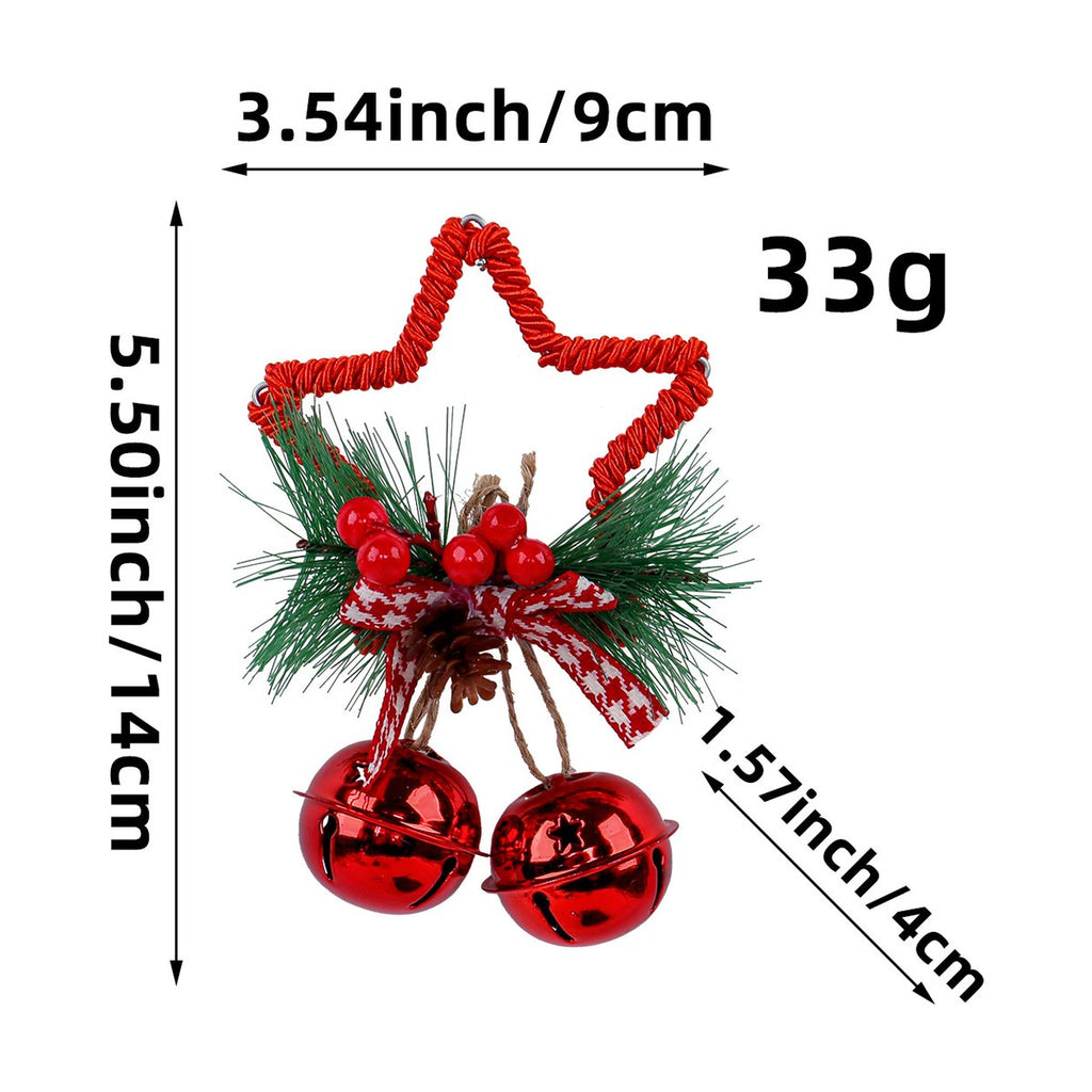 Christmas Star & Bell Ornament