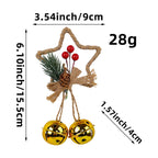 Christmas Star & Bell Ornament