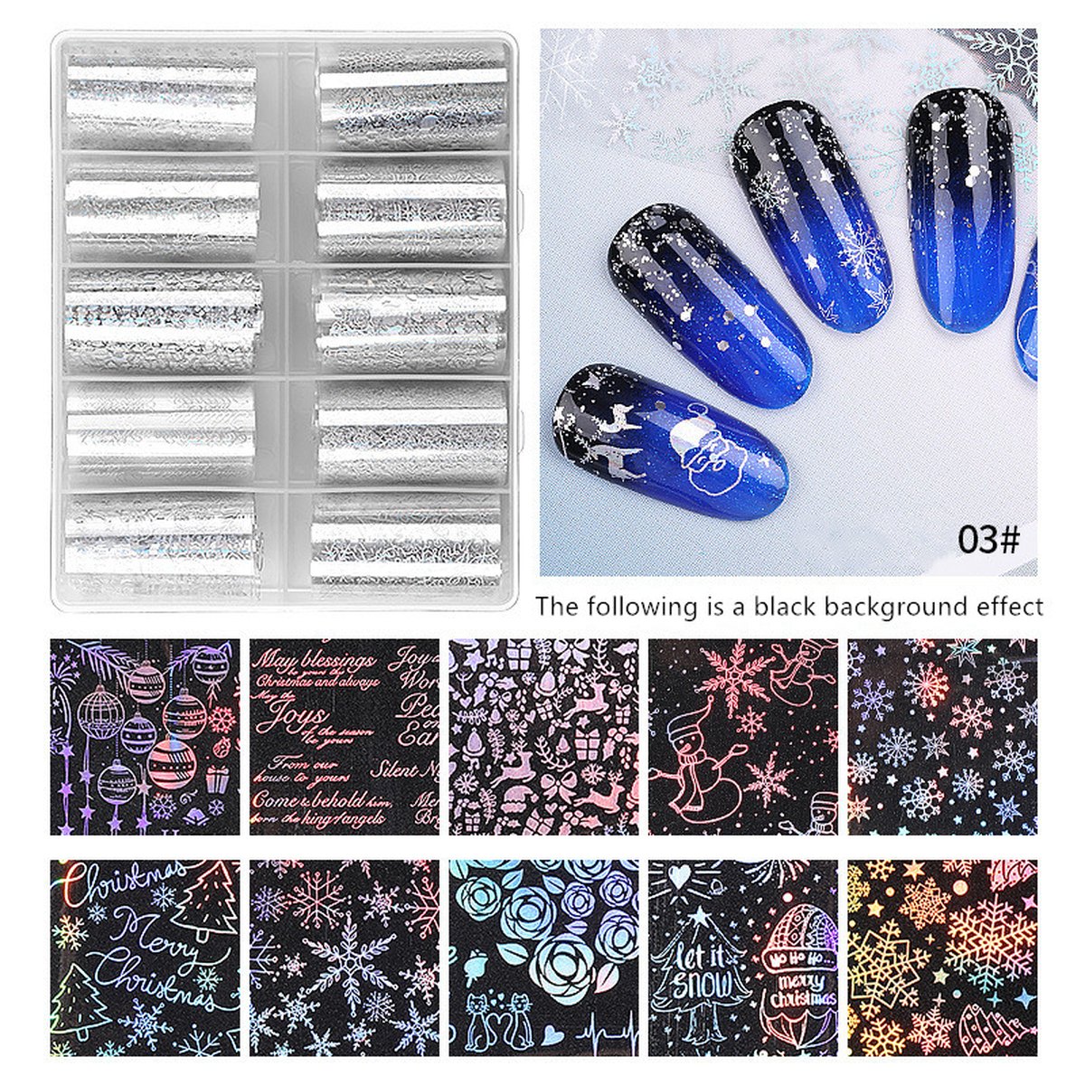 Christmas Star Nail Stickers