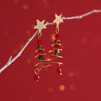 Christmas Tree Star Earrings