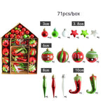 Colourful Bauble Ornament Set