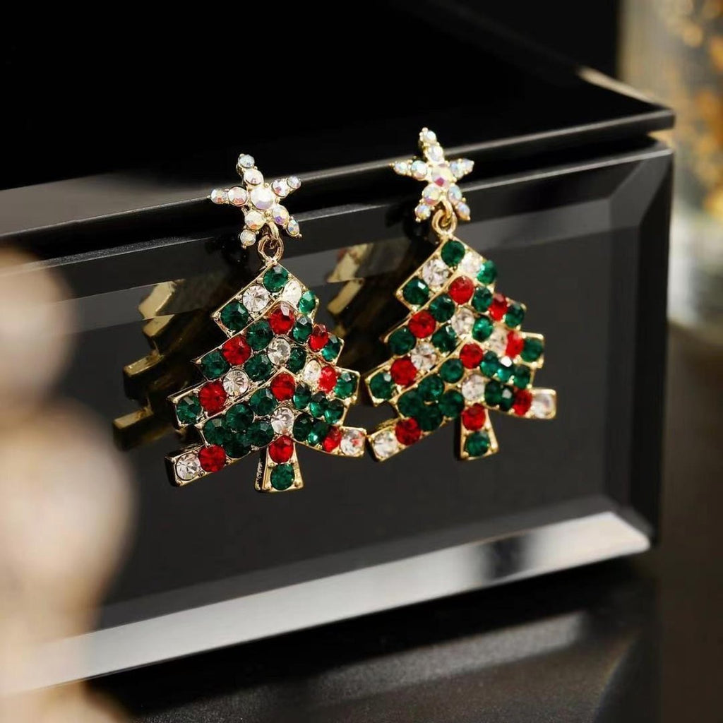 Colourful Christmas Earrings