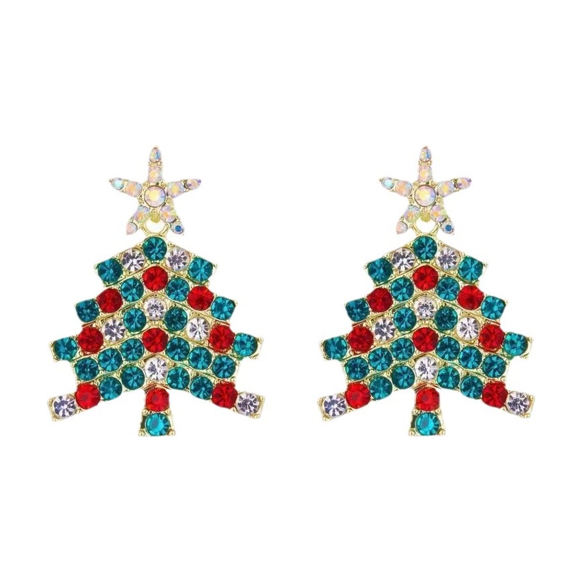 Colourful Christmas Earrings