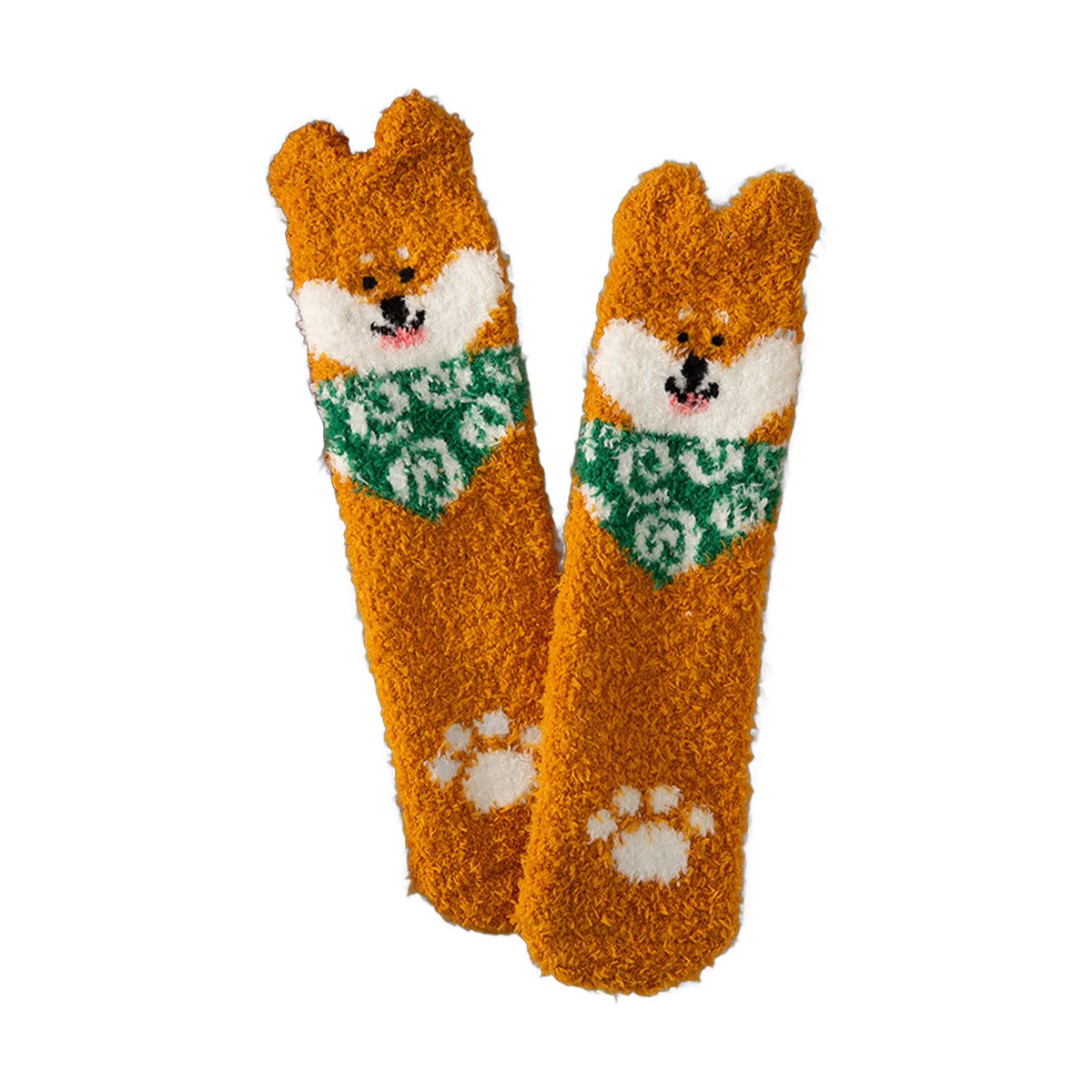Coral Fleece Christmas Tube Socks
