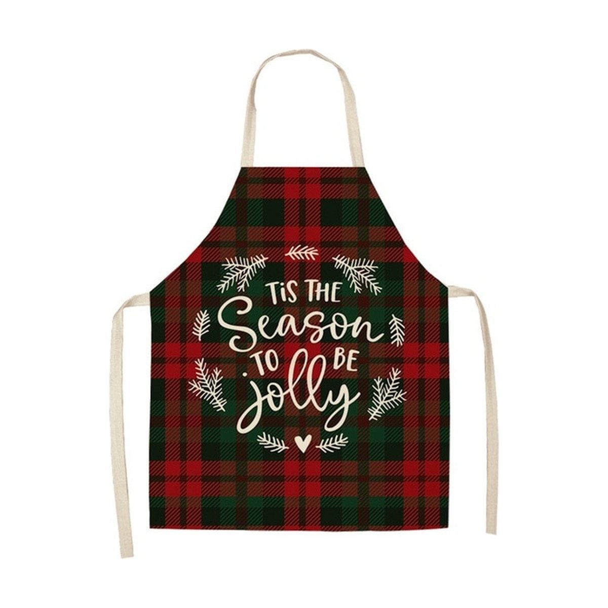 Cotton Linen Christmas Apron