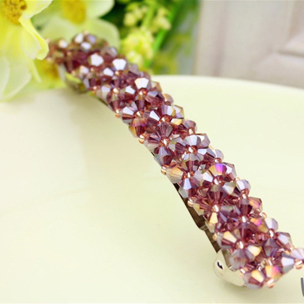 Crystal Hair Clips (4 rows)