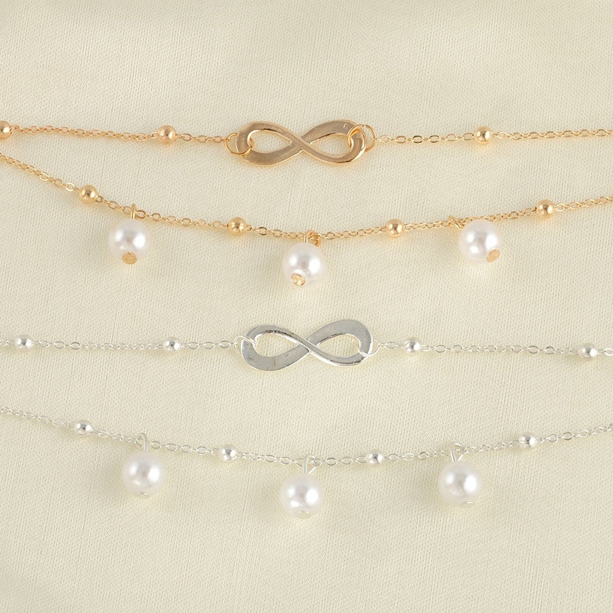 Double Pearl Anklet
